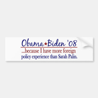 Adesivo Para Carro Obama Biden (política externa Anti-Palin)