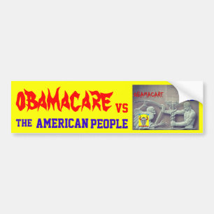 Adesivo Para Carro OBAMA CARE vs. PESSOAS AMERICANAS
