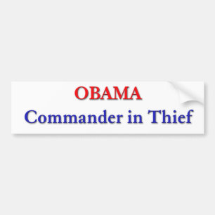 Adesivo Para Carro Obama - comandante no ladrão Bumpersticker