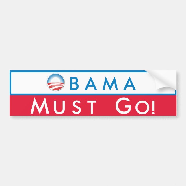 Adesivo Para Carro Obama deve ir (Frente)