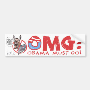 Adesivo Para Carro Obama deve ir 2012