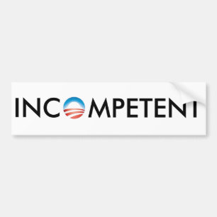 Adesivo Para Carro Obama é incompetente