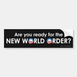 Adesivo Para Carro Obama e o ordem mundial novo