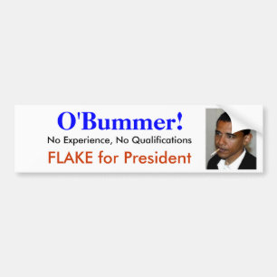 Adesivo Para Carro Obama é O'bummer - um incompetente nenhuma