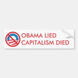 ADESIVO PARA CARRO OBAMA ENCONTROU-SE, CAPITALISMO MORREU