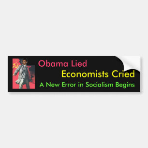 Adesivo Para Carro Obama encontrou-se: Um erro novo do socialismo