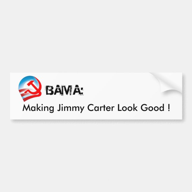 Adesivo Para Carro OBAMA - fazendo Jimmy Carter o olhar bom (Frente)
