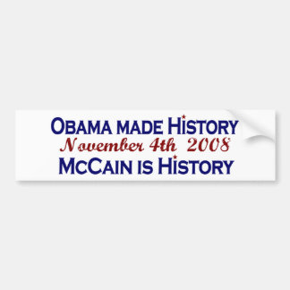 Adesivo Para Carro Obama fez a história 2008