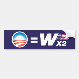 Adesivo Para Carro Obama iguala o autocolante no vidro traseiro de