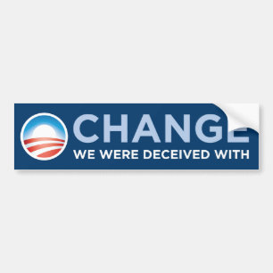 Adesivo Para Carro Obama-Mudança nós fomos iludidos com autocolante