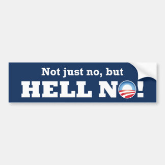 Adesivo Para Carro Obama não apenas nenhum, mas NÃO! Bumpersticker