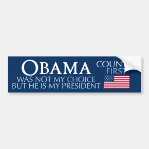 Adesivo Para Carro Obama - não meu Escolha-Meu presidente autocolant