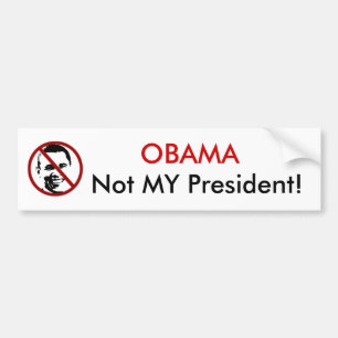 Adesivo Para Carro OBAMA, Não Meu Presidente!