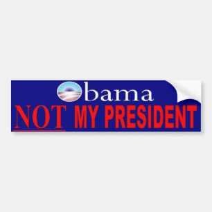 Adesivo Para Carro Obama - não meu presidente