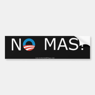 Adesivo Para Carro Obama nenhum Mas! Autocolante no vidro traseiro