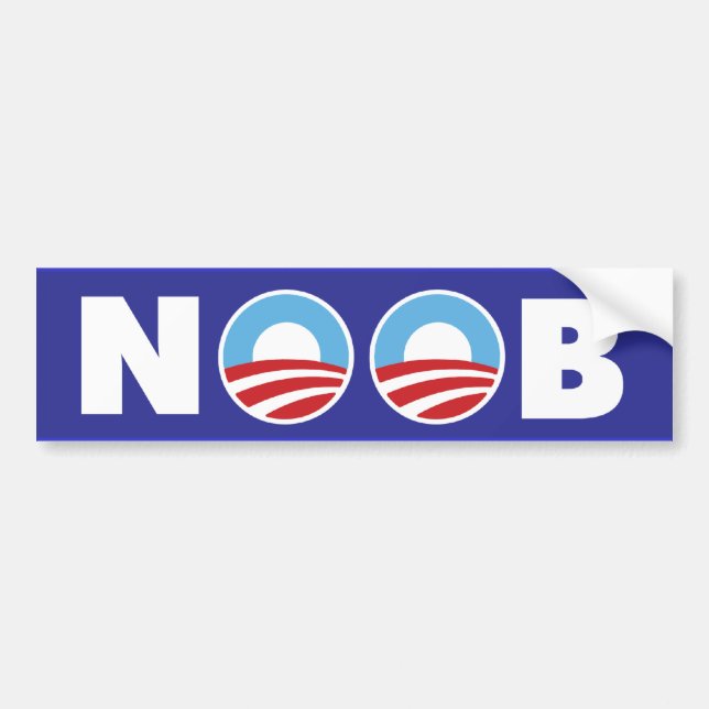 Adesivo Para Carro Obama Noob (Frente)
