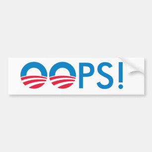 Adesivo Para Carro Obama OOPS!