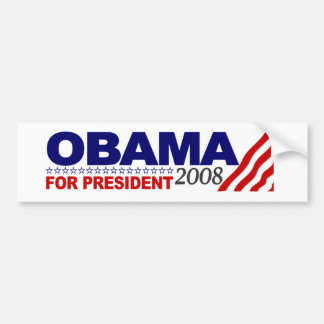 Adesivo Para Carro Obama para o presidente 2008