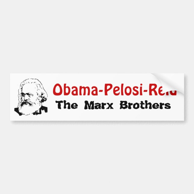 Adesivo Para Carro Obama-Pelosi-Reid - irmãos de Marx (Frente)