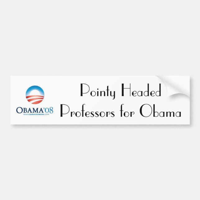 Adesivo Para Carro obama, professores dirigidos Pointy FO… - (Frente)