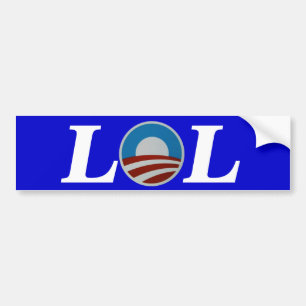 Adesivo Para Carro Obama que ri para fora o autocolante no vidro