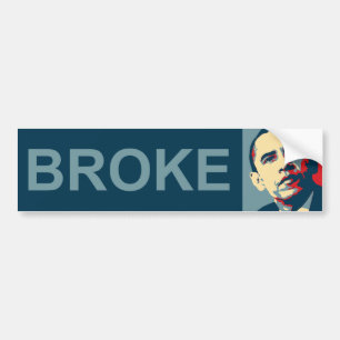 Adesivo Para Carro Obama: Quebrou
