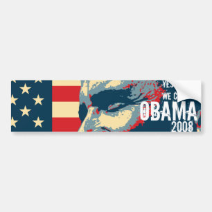 Adesivo Para Carro Obama "sim nós podemos" autocolante no vidro
