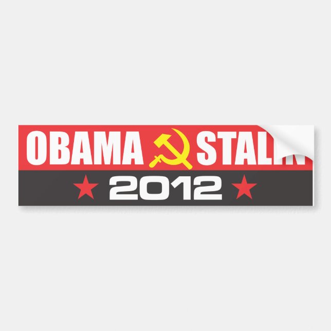 ADESIVO PARA CARRO OBAMA - STALIN 2012 (Frente)