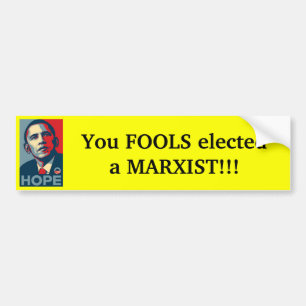 Adesivo Para Carro Obama - tolos eleitos marxista
