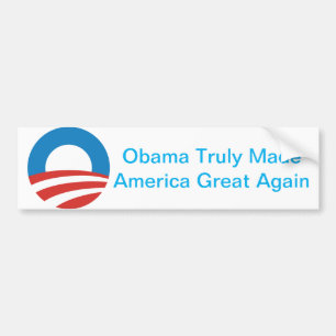 Adesivo Para Carro Obama Tornou O Excelente Da América Novamente