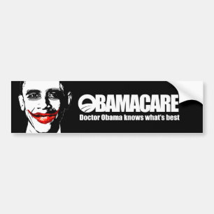 ADESIVO PARA CARRO OBAMACARE - DOUTOR OBAMA SABER O QUE É O MELHOR