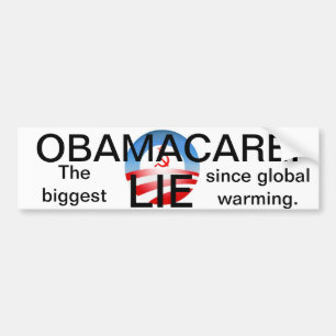 Adesivo Para Carro Obamacare é uma mentira