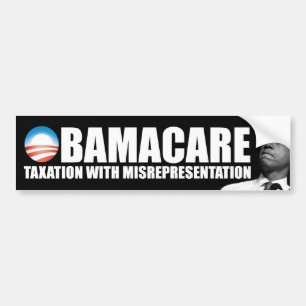 Adesivo Para Carro ObamaCare: Erro na declaração da tributação