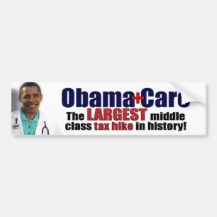 Adesivo Para Carro ObamaCare: Subida de impostos da classe média