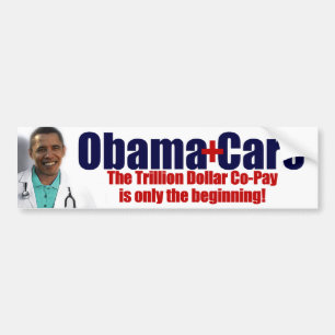 Adesivo Para Carro ObamaCare: Trillion Co-Pagamentos do dólar