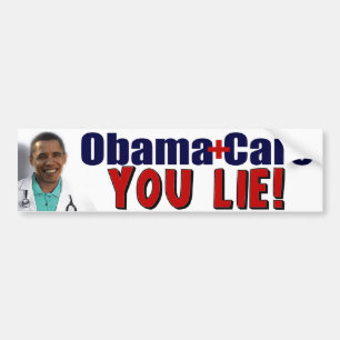 Adesivo Para Carro ObamaCare: "Você mentira! "