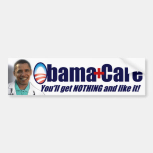 Adesivo Para Carro ObamaCare - você não obterá nada e gostará d!
