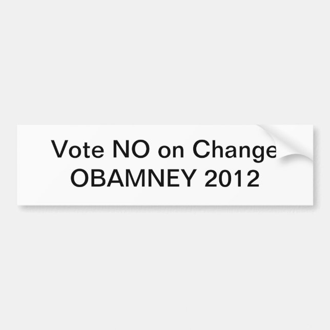 Adesivo Para Carro Obamney 2012 (Frente)
