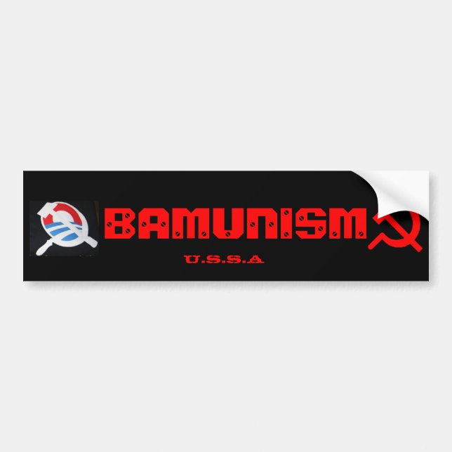 Adesivo Para Carro Obamunism (Frente)