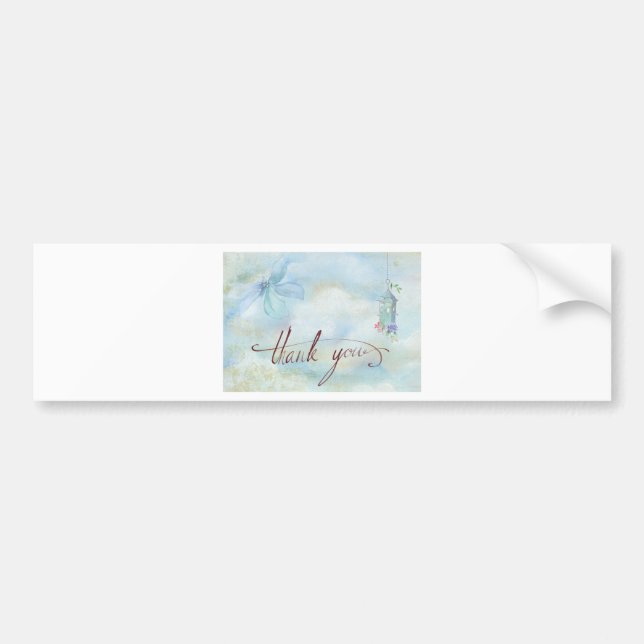 Adesivo Para Carro obrigado (Frente)