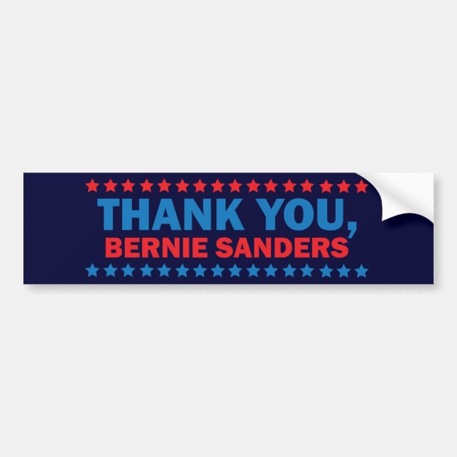 Adesivo Para Carro Obrigado, Bernie Sanders Bumper Sticker (Frente)