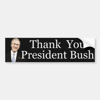 Adesivo Para Carro Obrigado presidente bush