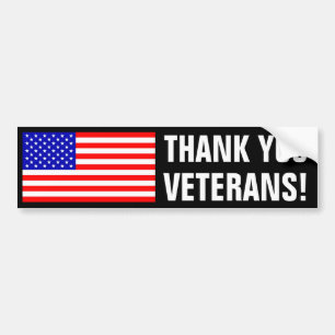 Adesivo Para Carro Obrigado veteranos!