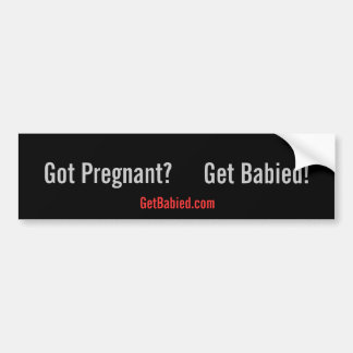 Adesivo Para Carro Obtenha Babied-GotPregnant?