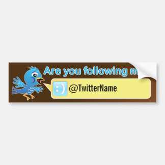 Adesivo Para Carro Obtenha mais seguidores. Twitter customizável