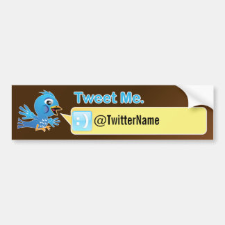 Adesivo Para Carro Obtenha mais seguidores. Twitter customizável