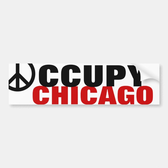 ADESIVO PARA CARRO OCCUPY CHICAGO (Frente)