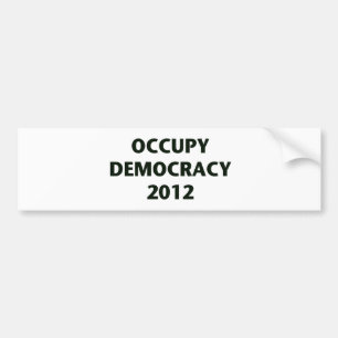 Adesivo Para Carro Occupy Democracy 2012