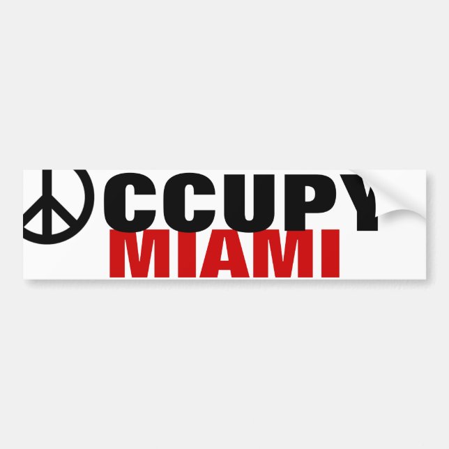 ADESIVO PARA CARRO OCCUPY MIAMI (Frente)
