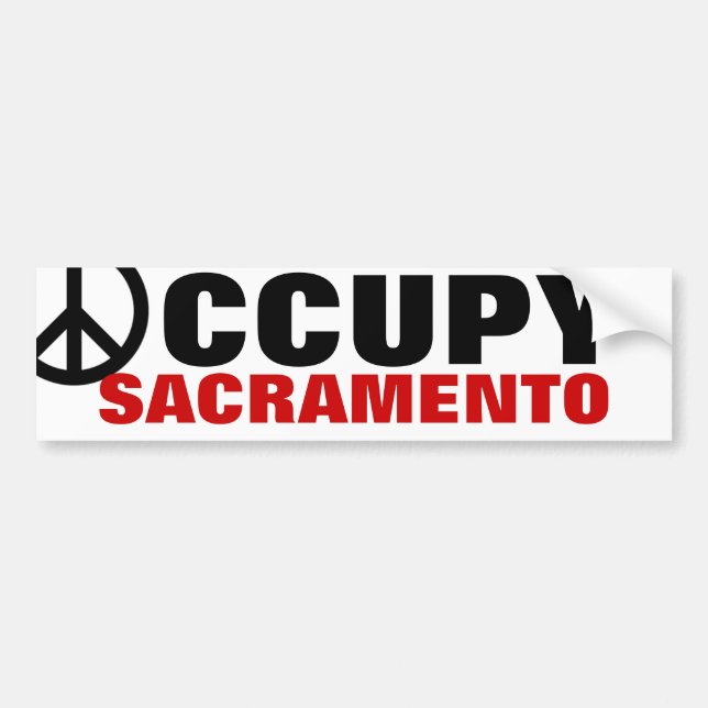 ADESIVO PARA CARRO OCCUPY SACRAMENTO (Frente)